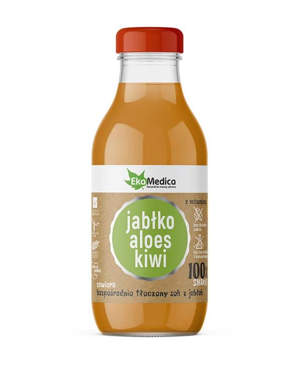 100% smaku jabłko aloes kiwi