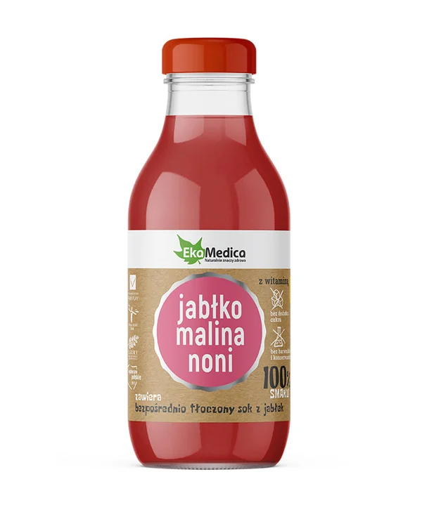 Sok jabłko malina noni