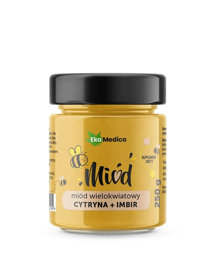 Miód wielokwiatowy z cytryną i imbirem