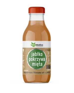 Sok jabłko pokrzywa mięta