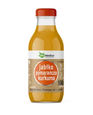 100% smaku jabłko pomarańcza kurkuma
