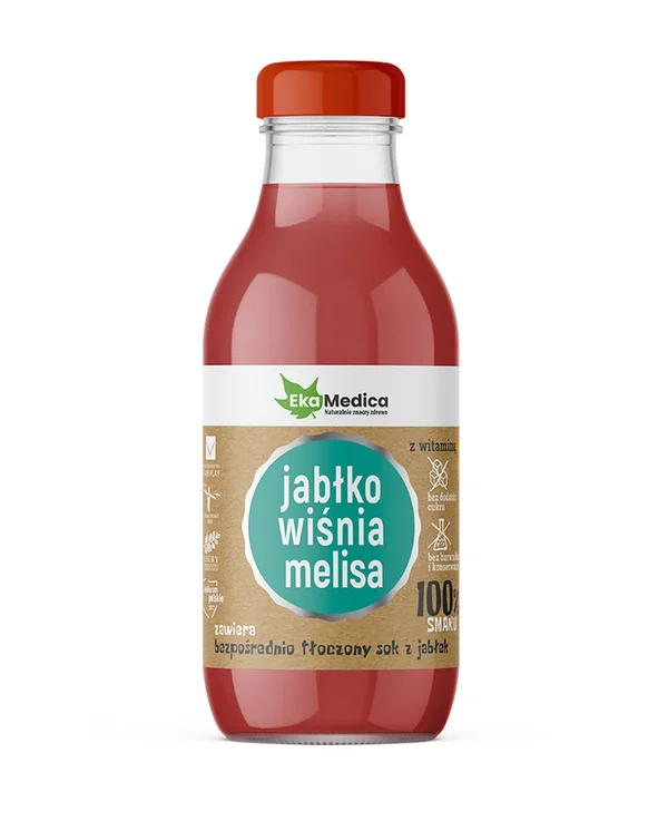100% smaku jabłko wiśnia melisa