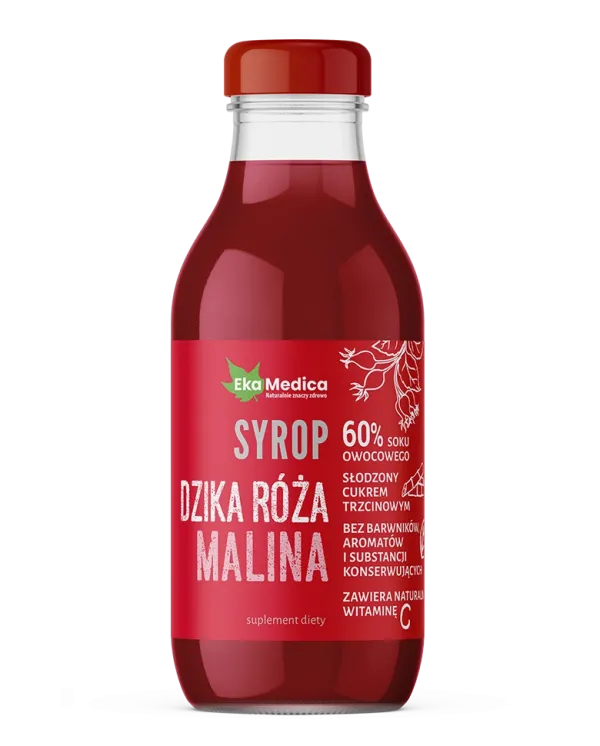 Syrop dzika róża malina