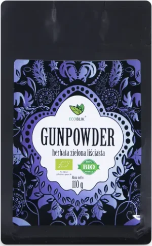 Herbata ekologiczna zielona liściasta GUNPOWDER