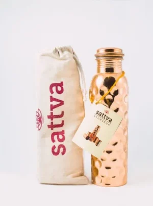 Sattva butelka miedziana na wodę z certyfikatem 650 ml