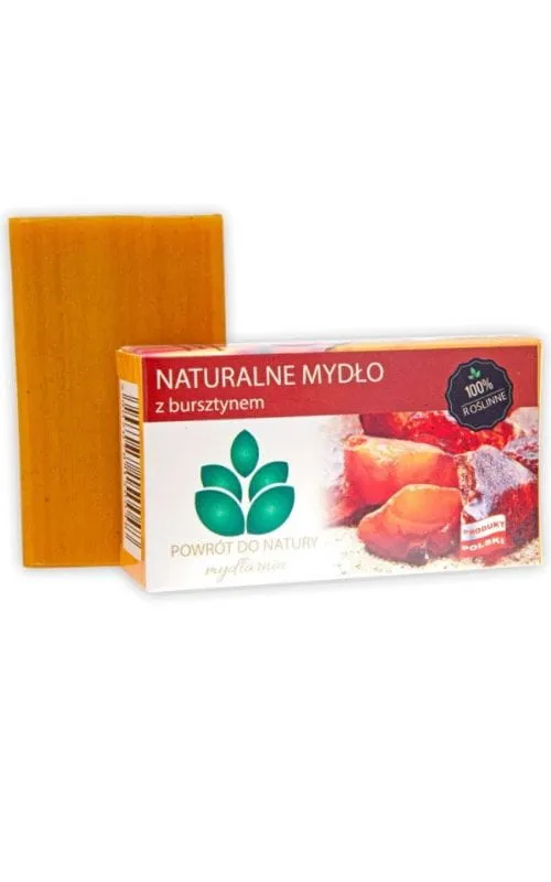 Naturalne mydło z bursztynem