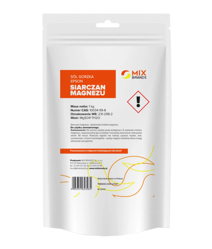 Siarczan magnezu Sól gorzka Epsom