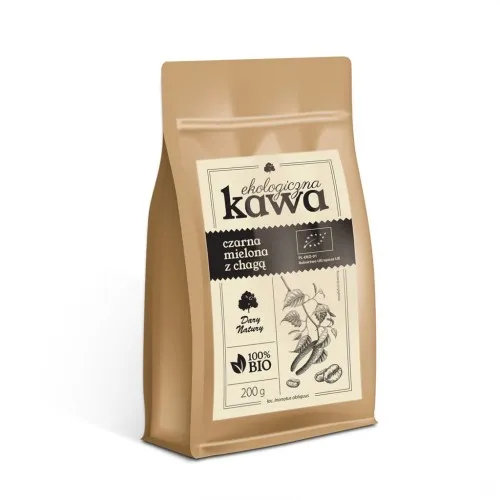 Kawa czarna mielona z chagą EKO