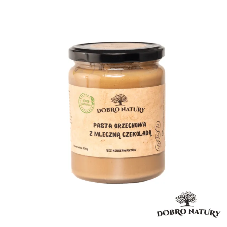 Pasta orzechowa z mleczną czekoladą
