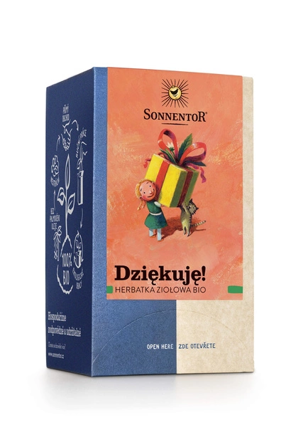 Herbatka ziołowa dziękuję