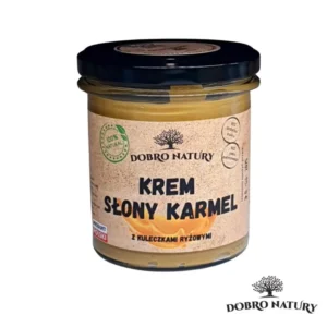 Krem słony karmel z kuleczkami ryżowymi