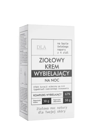 Ziołowy krem wybielający