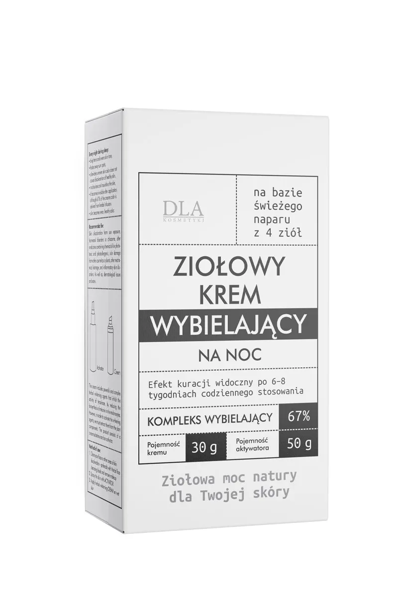 Ziołowy krem wybielający