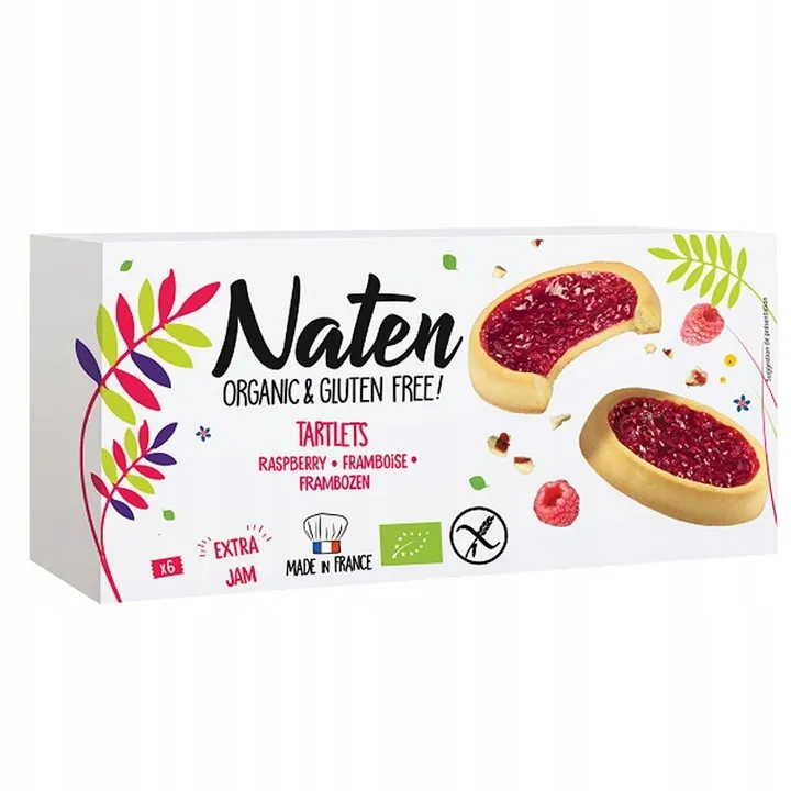 CIASTKA Z DŻEMEM MALINOWYM BEZGLUTENOWE BIO