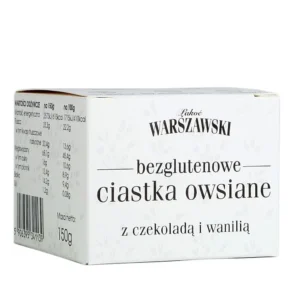 Ciastka owsiane z czekoladą i wanilią bezglutenowe