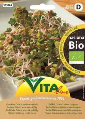 Nasiona Rzodkwi Daikon Bio Na Kiełki