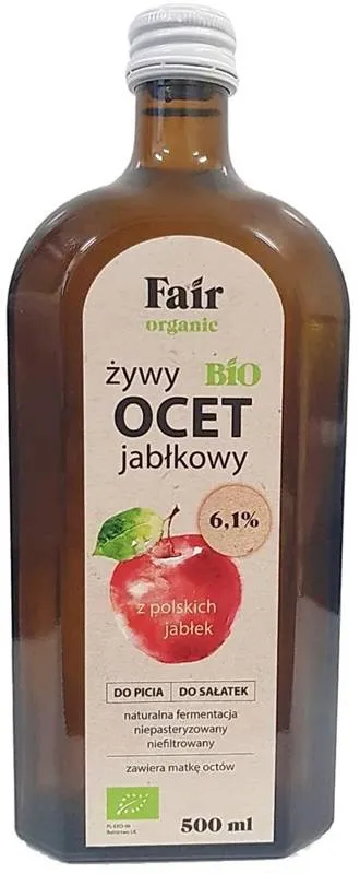 OCET JABŁKOWY 6.1 % NIEFILTROWANY BIO