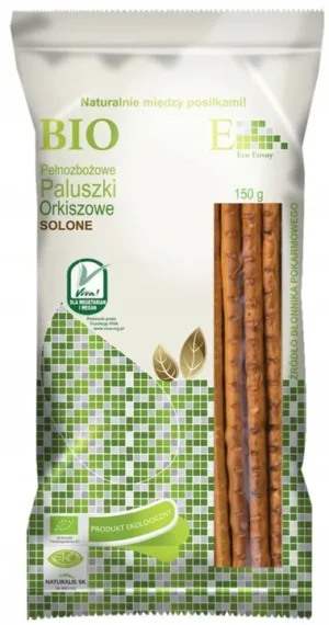 Paluszki Orkiszowe Pełnoziarniste Solone BIO