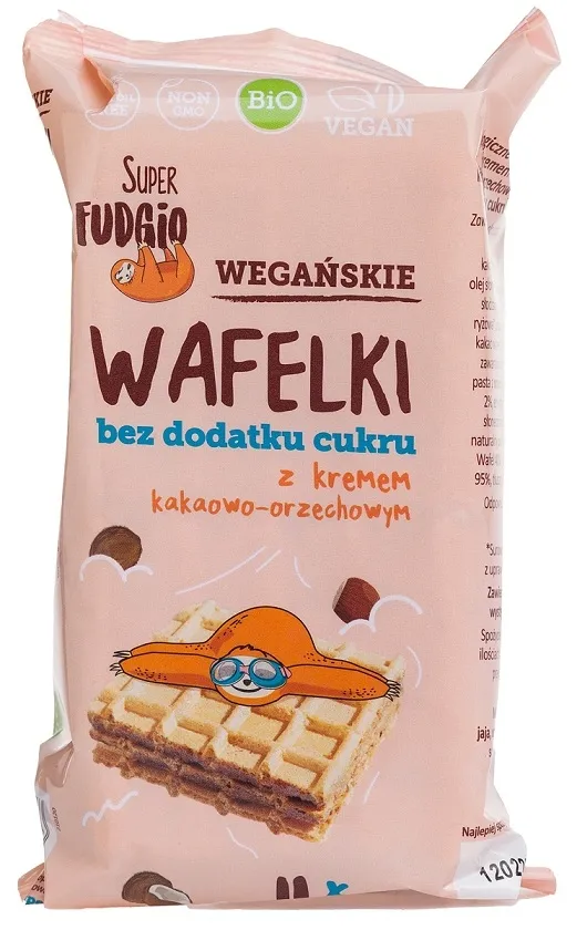 Wafelki Z Kremem Kakaowo-orzechowym Bez Cukru