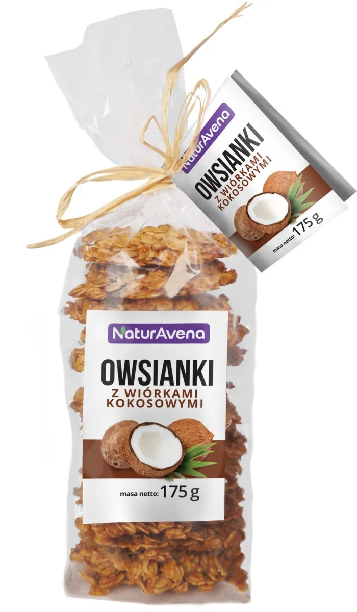 Ciastka owsiane z wiórkami kokosowymi