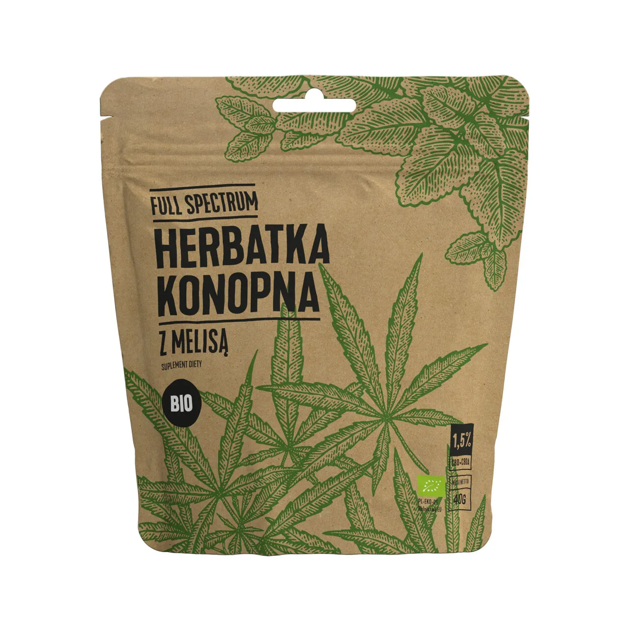 Herbatka konopna z melisą