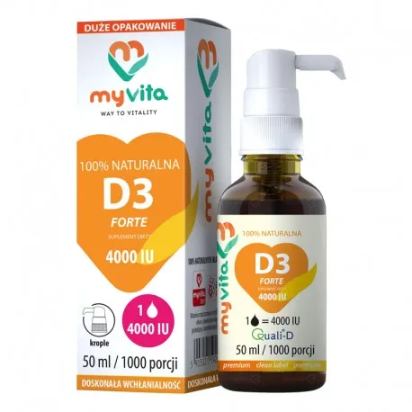 Witamina D3 4000IU MAX MyVita krople