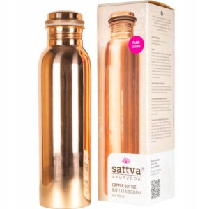 Indyjska butelka miedziana GŁADKA 950ml